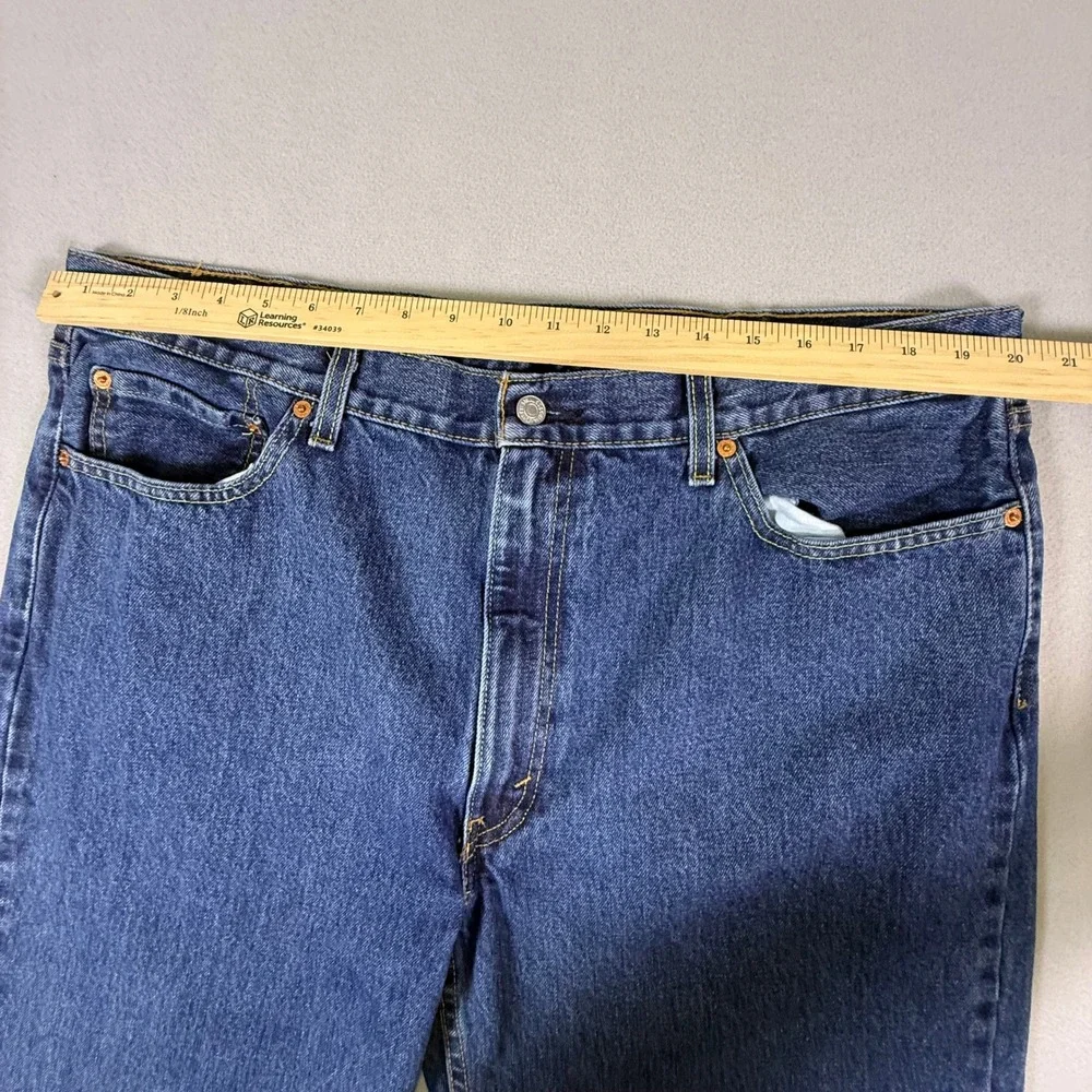 Levis 550 Relaxed Fit Tapered Leg Blue Denim Jeans Mens 40x32 Medium Wash